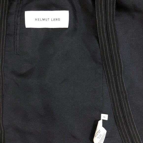 Helmut Lang Shawl Collar Crop Pinstripe Blazer - Picture 6 of 11